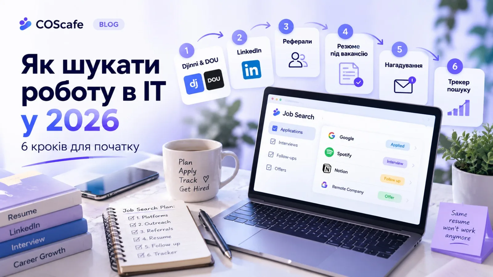 Як шукати роботу в IT у 2026: 6 кроків для початку